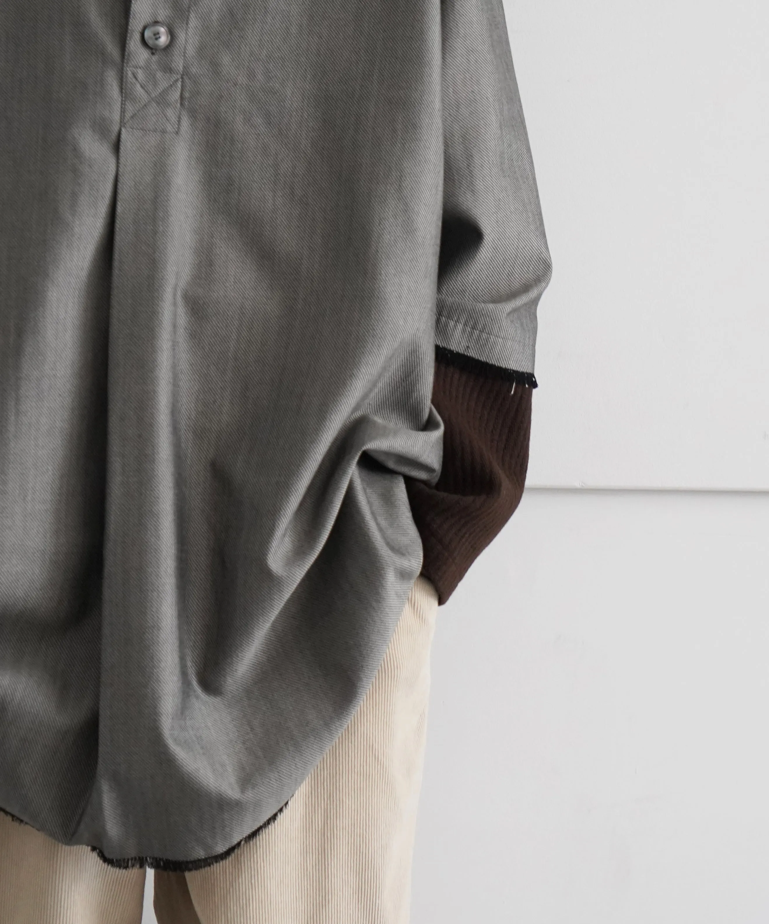 ABELIA EDOWARD GOUCHA OVER SHIRT "CHARCOAL"