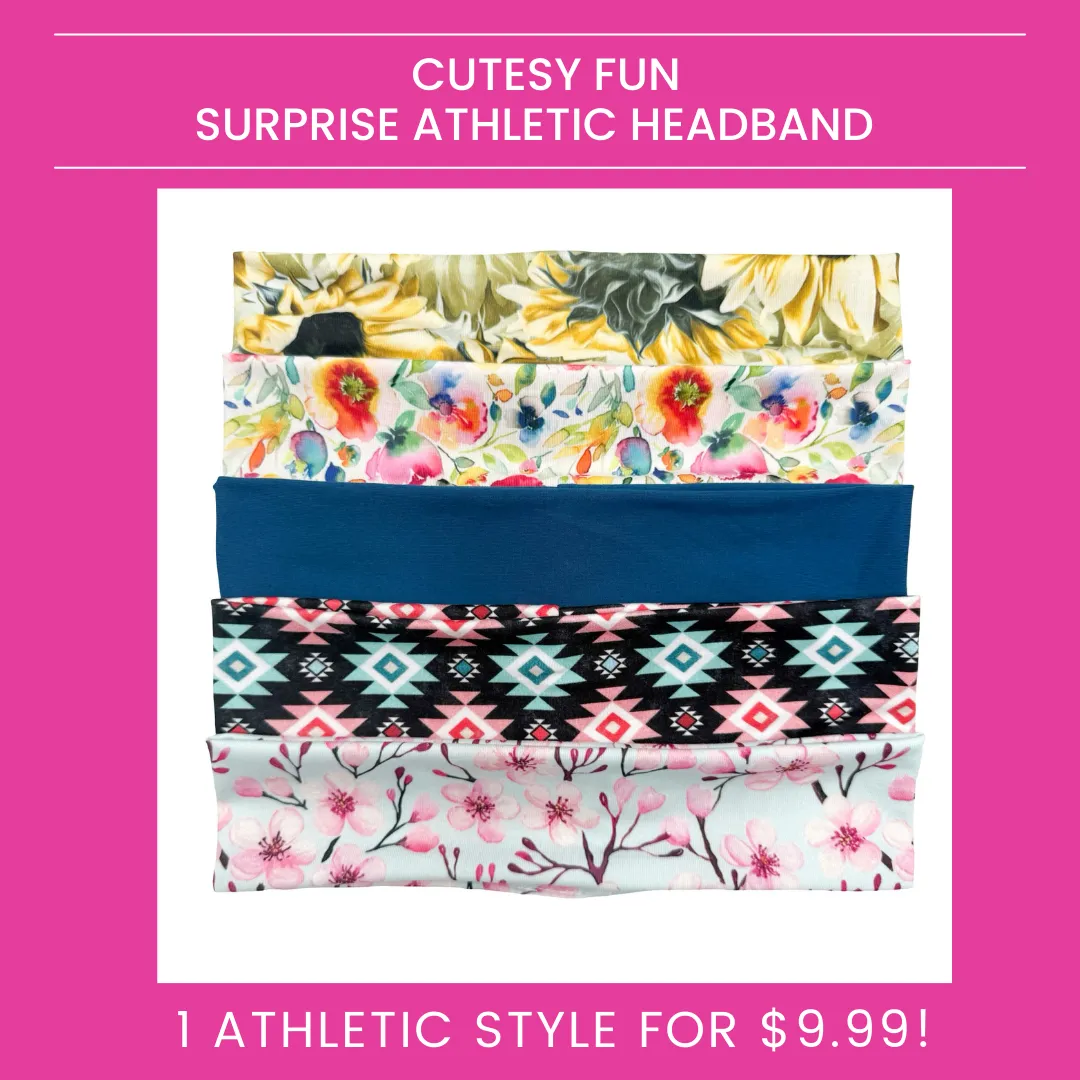 Cutesy Fun Surprise Athletic Headband