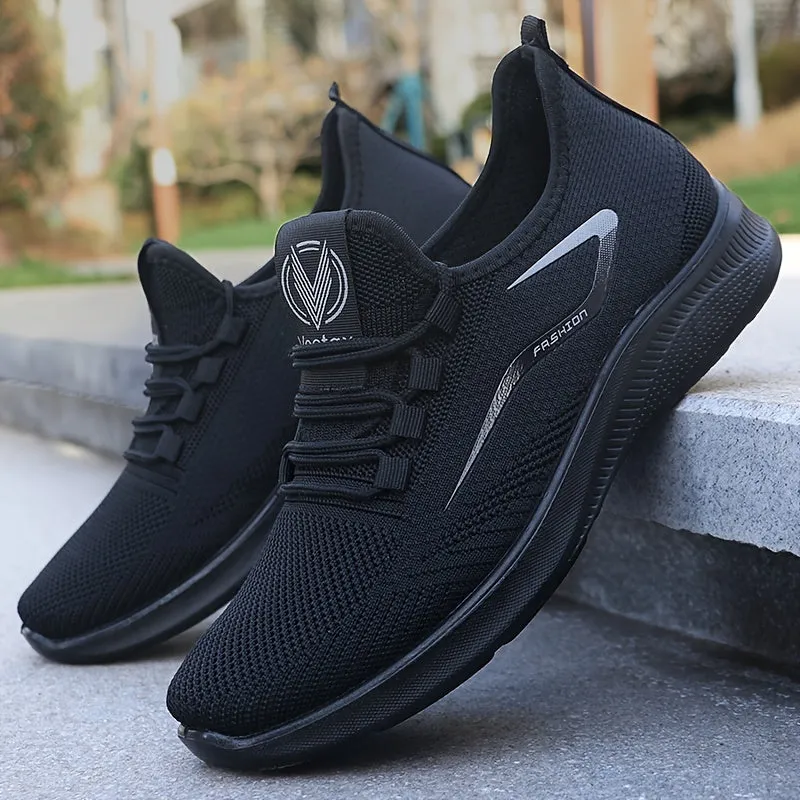 Mens Athletic Sneakers  Lightweight Mesh  Breathable  Cushioned Flexible Sole