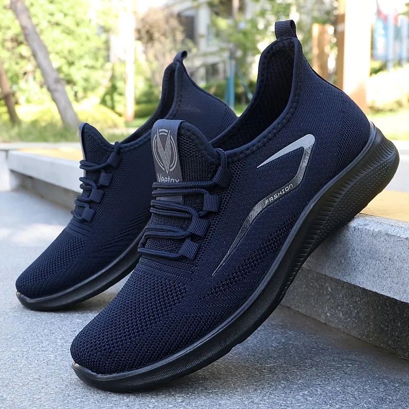 Mens Athletic Sneakers  Lightweight Mesh  Breathable  Cushioned Flexible Sole
