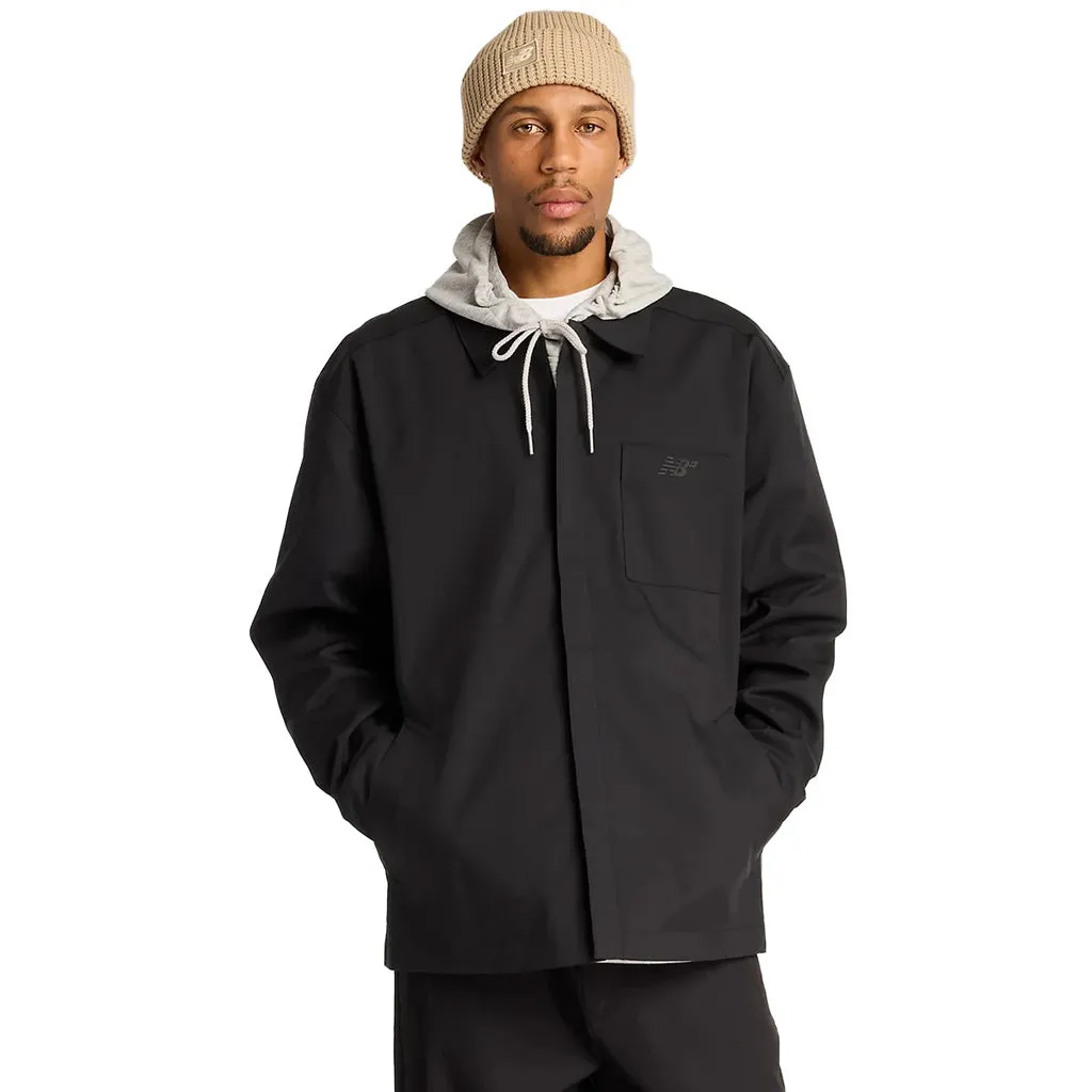 NEW BALANCE NUMERIC WOVEN JACKET - BLACK