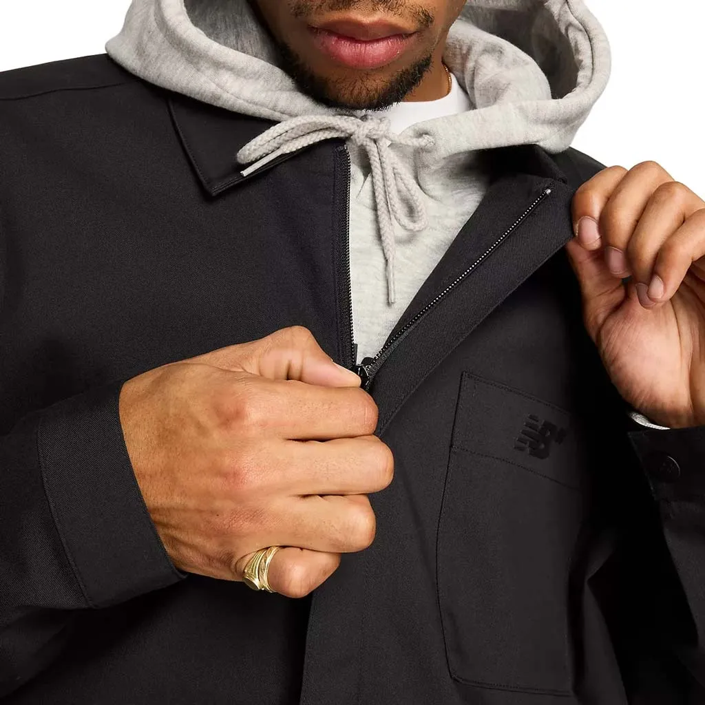 NEW BALANCE NUMERIC WOVEN JACKET - BLACK