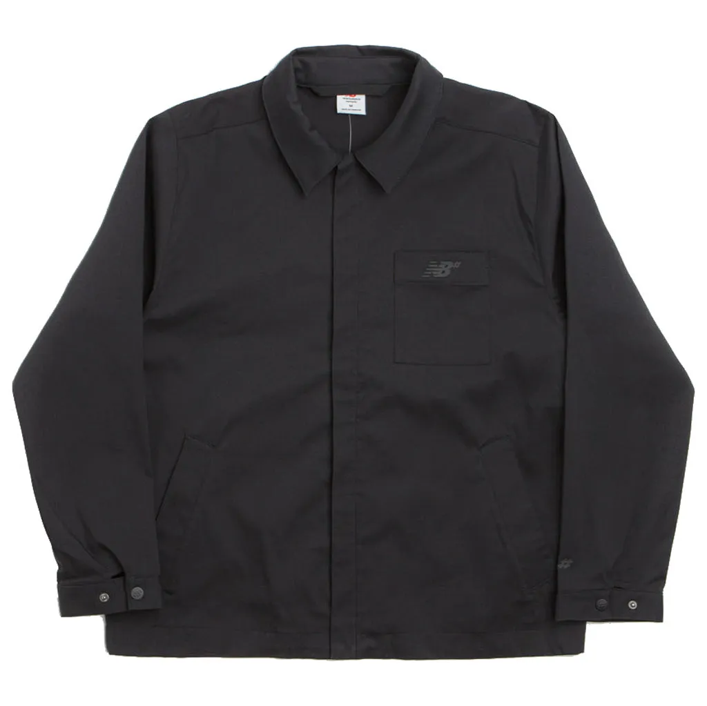 NEW BALANCE NUMERIC WOVEN JACKET - BLACK