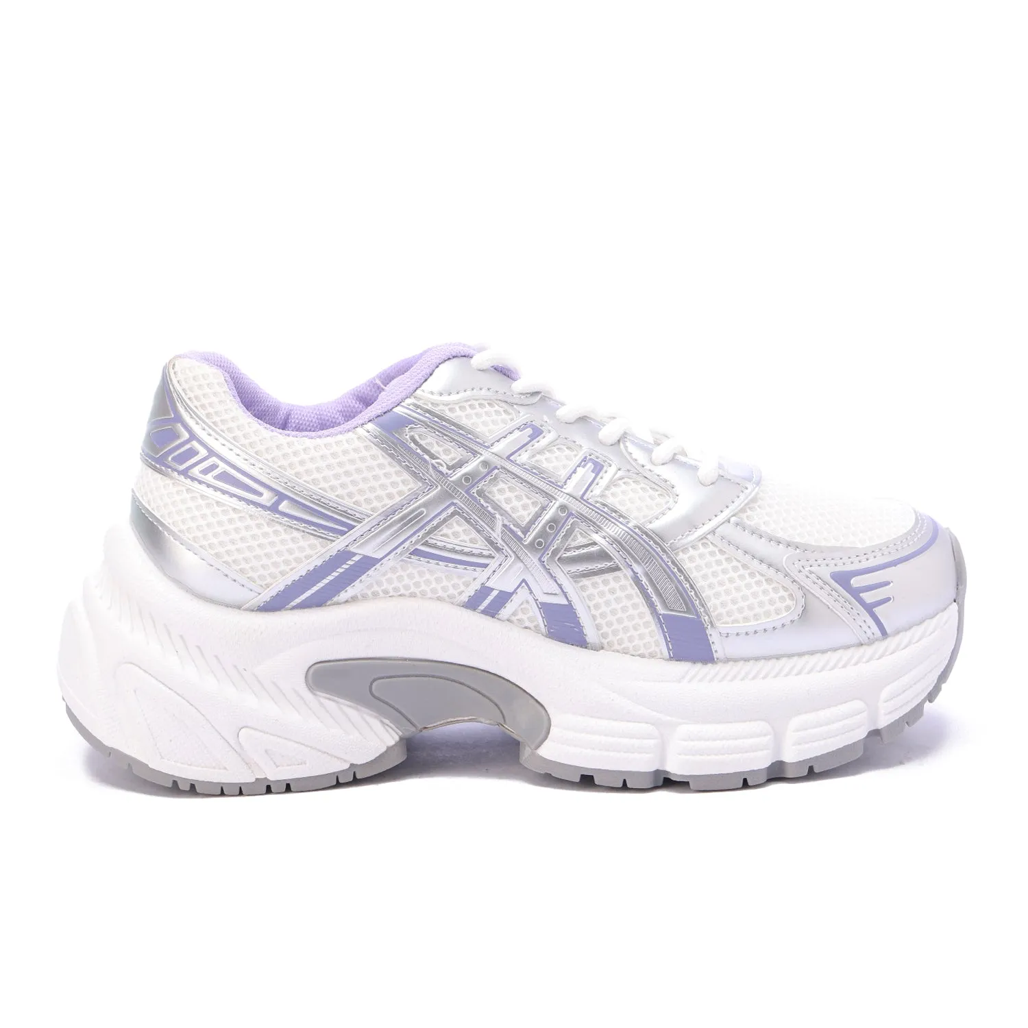 Silver Shadow Retro Running Sneakers-Purple