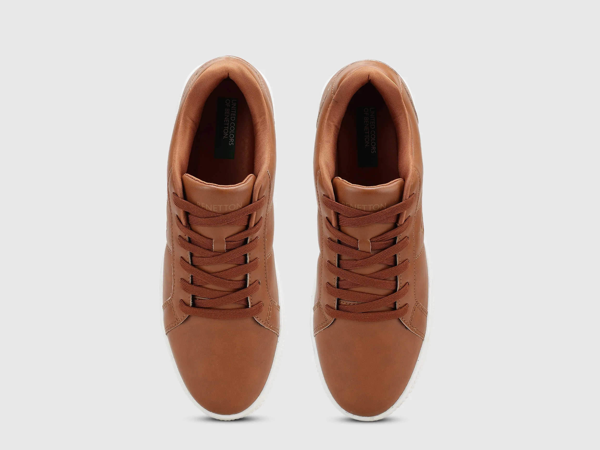 Solid Lace-Up Basic Knot Sneakers