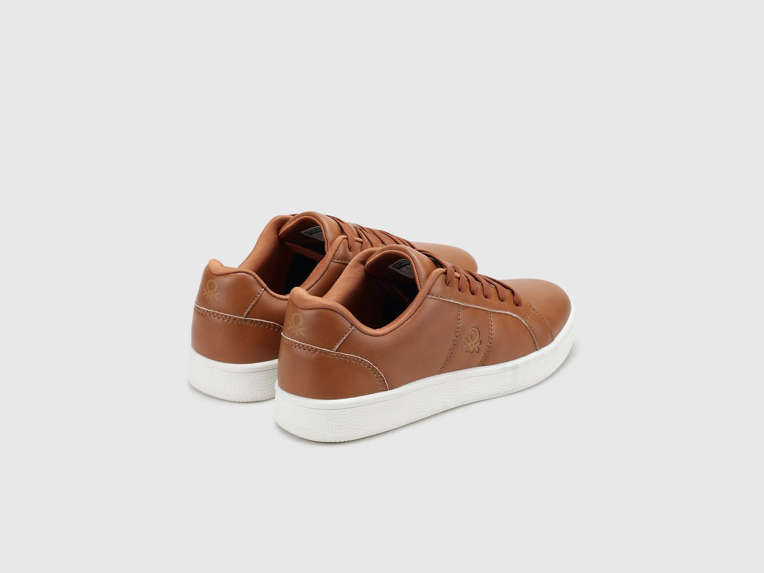 Solid Lace-Up Basic Knot Sneakers