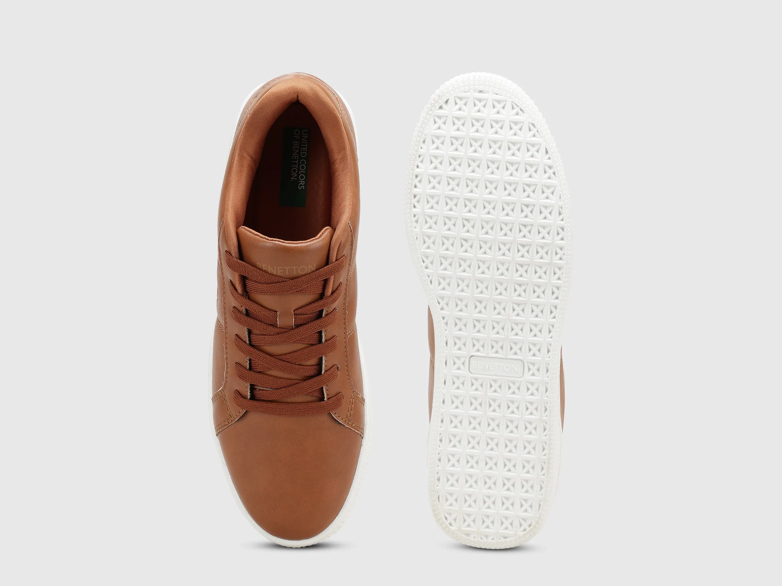 Solid Lace-Up Basic Knot Sneakers