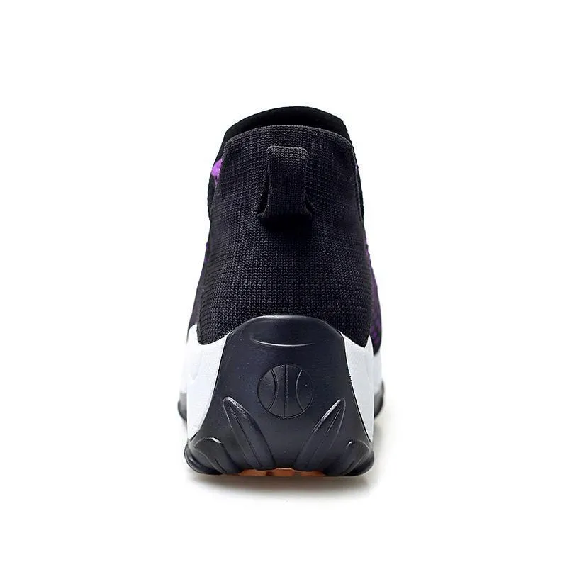 Women's Comfortable Flying Woven Increased Heel Sneakers