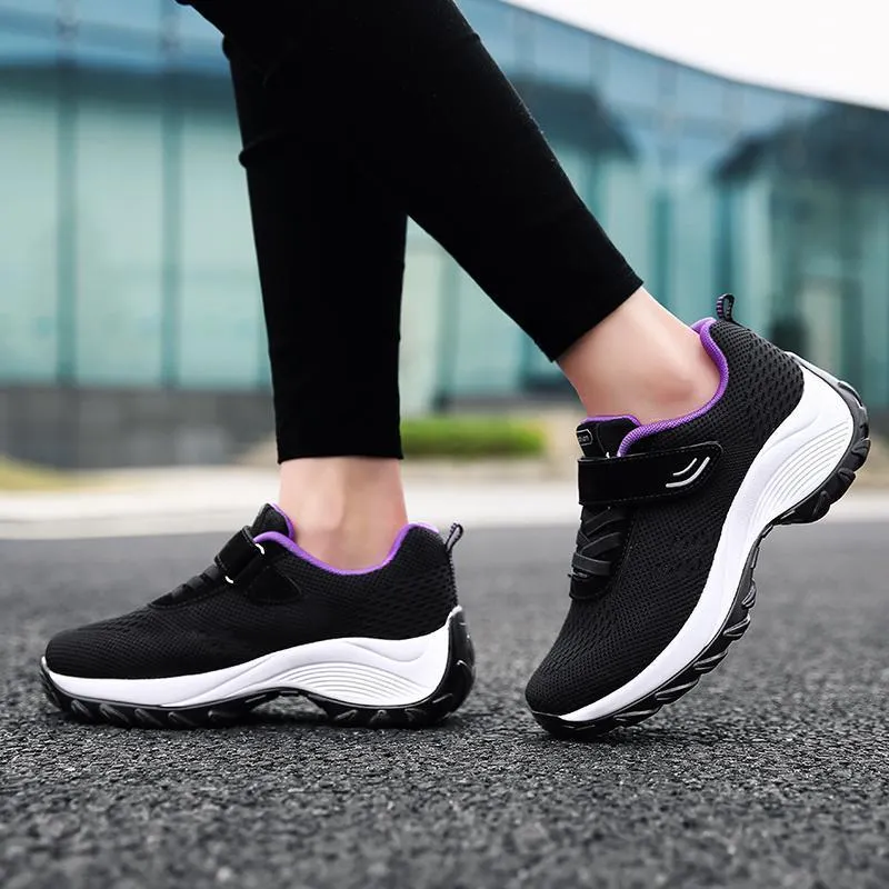Women's Comfortable Woven Knit Sneakers