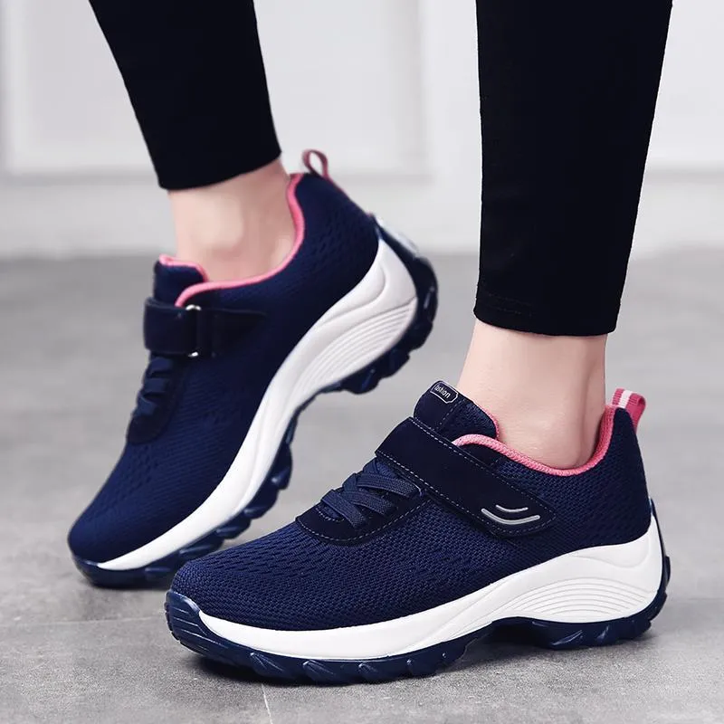 Women's Comfortable Woven Knit Sneakers