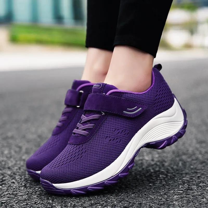 Women's Comfortable Woven Knit Sneakers