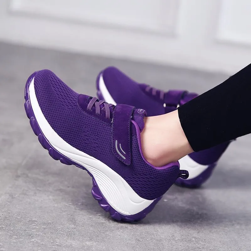 Women's Comfortable Woven Knit Sneakers