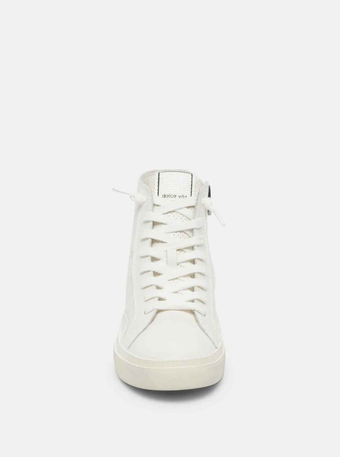 Zohara Perforated Leather Footwear [White-VZOHARA0]